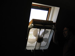 Loft window fan
