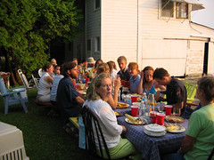Dinner at the cottage