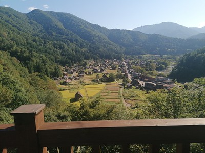 Uitzicht op Shirakawago