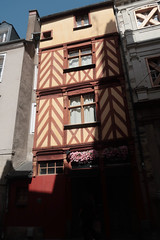 Rue du Chapitre, timber frame building, Rennes
