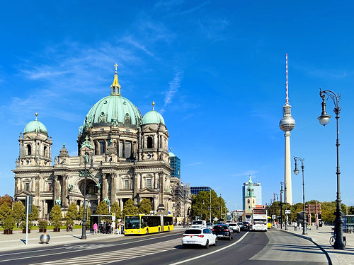 Berliner Dom and the TV Tower, Berlin