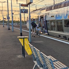 voie 1, gare SNCF (ORANGE,FR84)