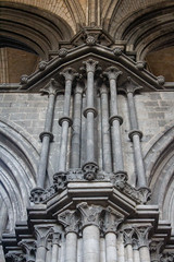 Details of a column in the South aisle