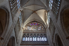 Rose window in the transept