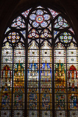 Stained glass in the nave