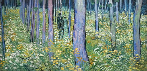 "Sous-bois avec deux personnages" de Vincent Van Gogh (Musée d'Orsay, Paris)