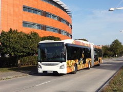 Iveco Bus Urbanway 18 n°831  -  Strasbourg, CTS - Photo of Olwisheim