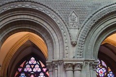 Stonework details in the nave: that's one heck of a toothy mustache