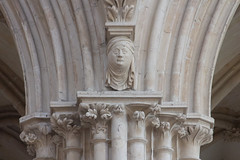 Column details in one of the gothic additions