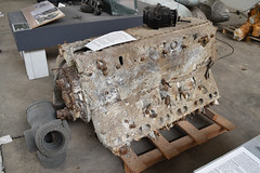 Recovered DB605 engine from Bf109G-6/R3 [WkNr 165268 / Black 8] - Photo of Putot-en-Bessin