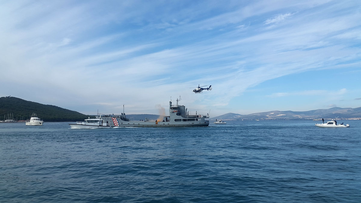 Pokazna vježba zaštite morske granice u Splitu 'Frontex 2016'