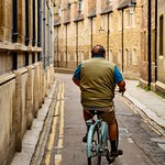 Professor Bicycle Trinity Lane Cambridge by Richard Goldthorpe