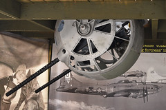 Ball turret from B-17 Flying Fortress. D-Day Wings museum, 10-7-2022