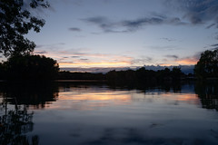 Lac Soula, le soir