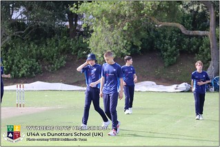 WBHS Cricket: U14A vs Dunottars School (UK)