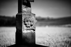 Stone head - Photo of Soultz-les-Bains