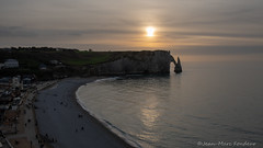Coucher de soleil sur les falaises d-Etretat - Photo of Fongueusemare