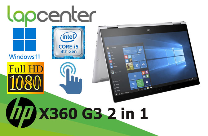 HP ELITEBOOK X360 G3 I5-8GEN 8 GB RAM 256 GB SSD WIN11PRO