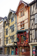 Rue Emile Zola, Troyes, Champagne, France