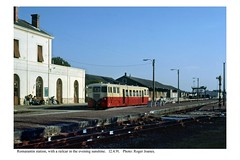 Romorantin station with railcar. 12.4.91 - Photo of Pruniers-en-Sologne