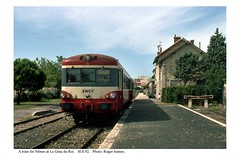 Le Grau du Roi. Train for Nîmes. 30.8.92 - Photo of Aigues-Mortes