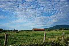 Farm, sky, countryside