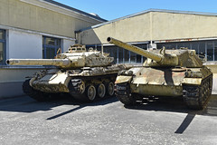 AMX-30C2 (left) & AMX-30A (right) at Musée des Blindés, Saumur, France