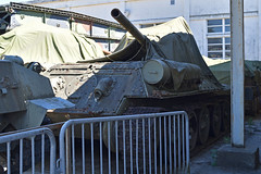 T-34/85 in storage at Musée des Blindés, Saumur, France