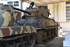 M4A1 Sherman DD in storage at Musée des Blindés, Saumur, France - Photo of Le Coudray-Macouard