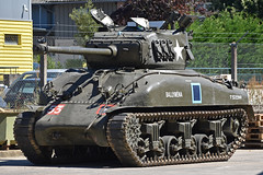 M4A1(76) Sherman ‘T232200’ “Ballyména” at Musée des Blindés, Saumur, France - Photo of Saint-Cyr-en-Bourg