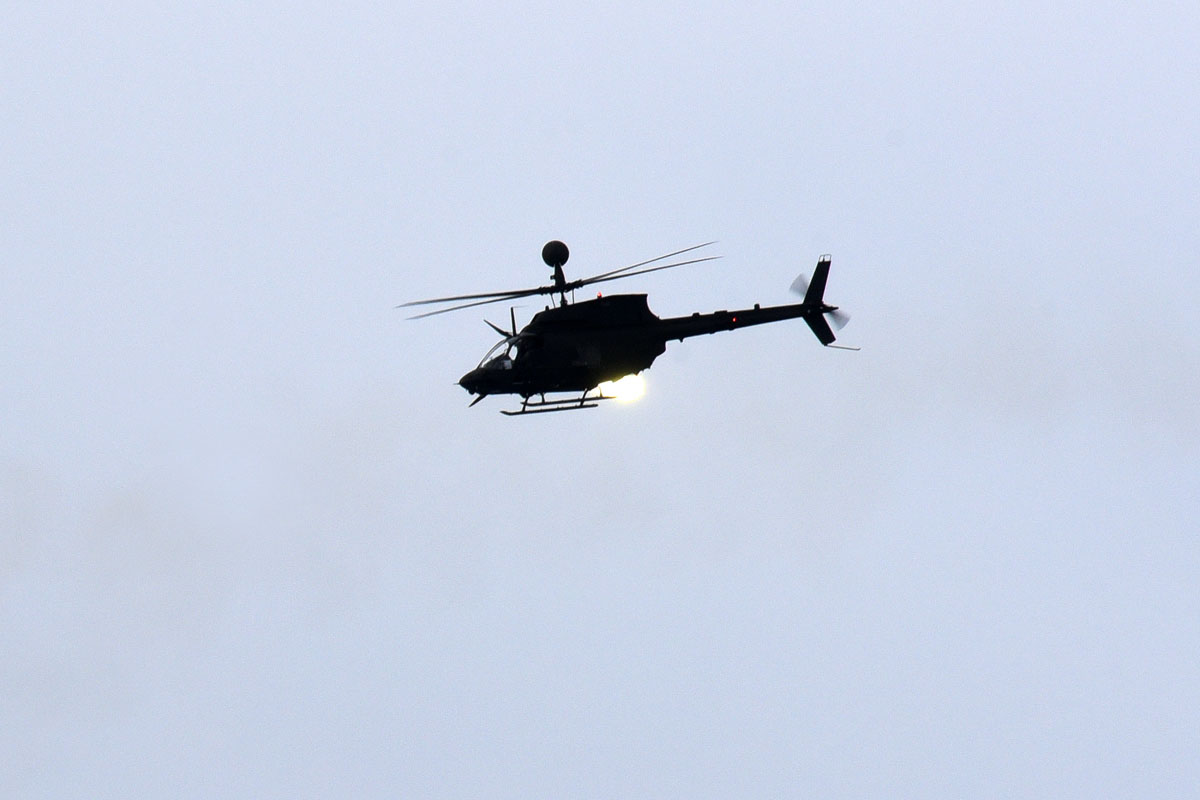 Prva samostalna gađanja hrvatskih pilota helikopterima Kiowa