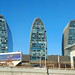 Three Oval Towers at Xihuan Square near Beijing North Train Station