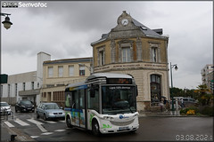 Bolloré Bluebus 6 mètres – CTO (Compagnie de Transports des Olonnes (CTO) / Hervouet France (Groupe Fast, Financière Atlantique de Services et de Transports) / Oléane Mobilités