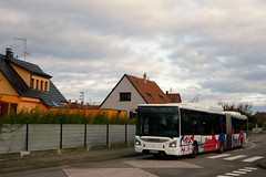 Iveco Bus Urbanway 18 n°710  -  Strasbourg, CTS - Photo of Weyersheim