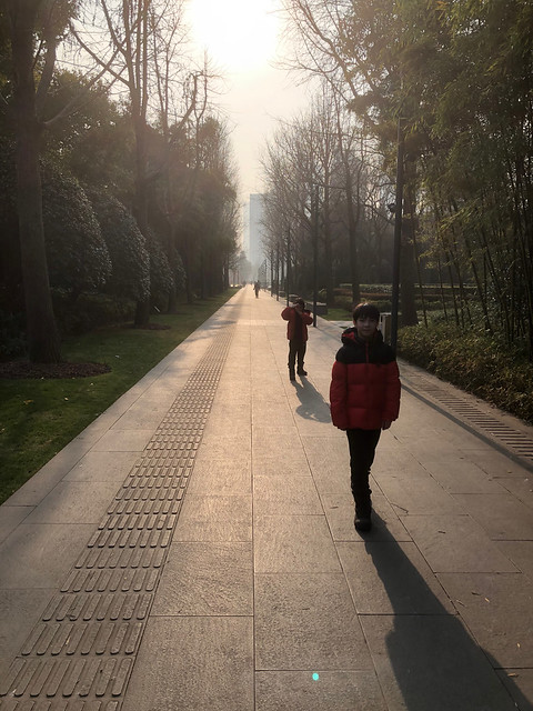 On the way from park in Shanghai