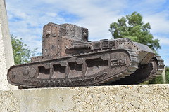 Tank Corps Memorial – Whippet tank model. Pozières, France. 13-7-2022