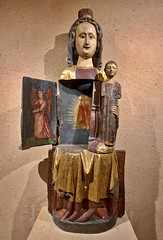 Eguisheim, Schreinmadonna 14C in St Peter and Paul Church, Alsace, France