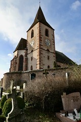 Fortified Church Saint-Jacques-le-Majeur, Hunawihr, Alsace, France