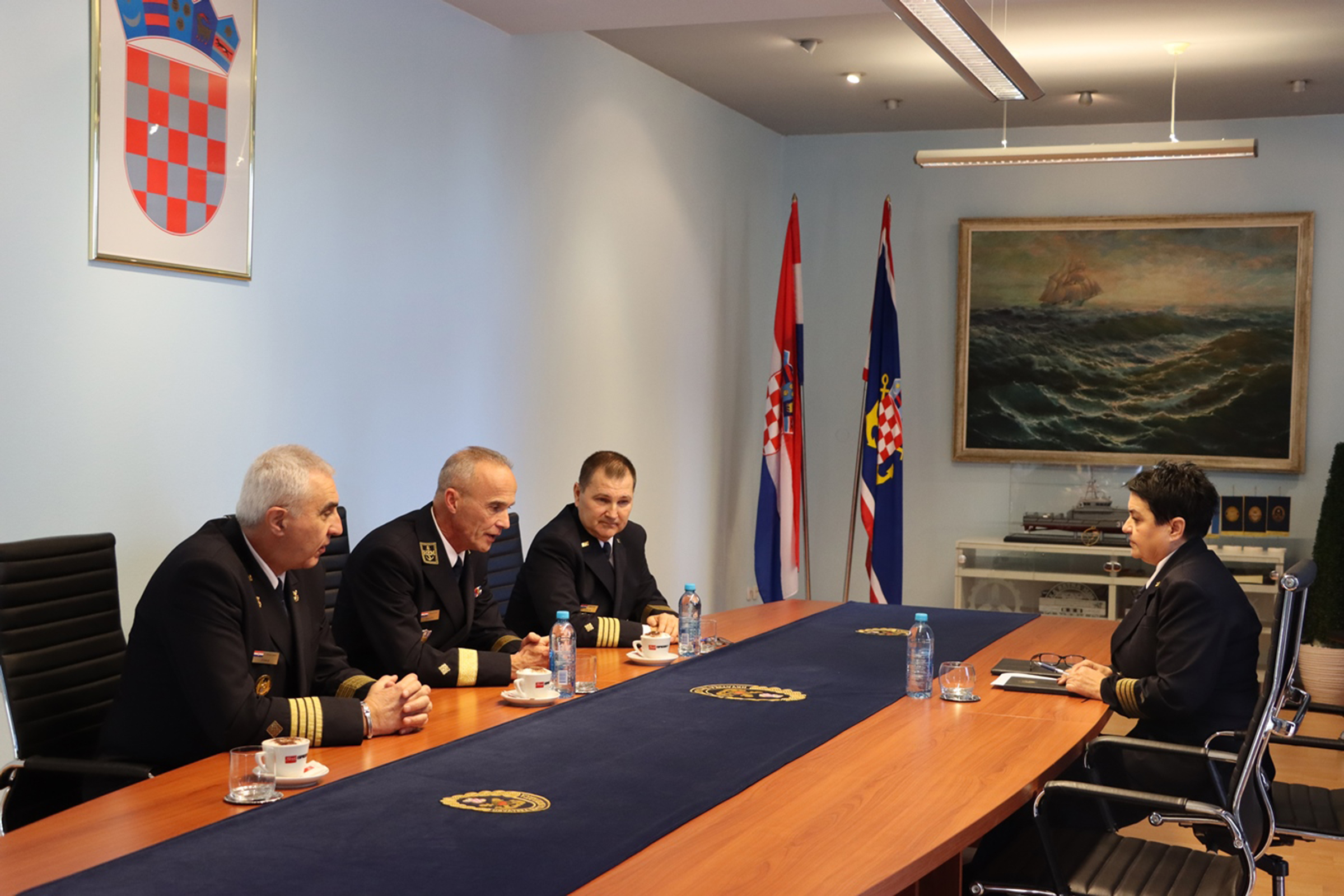 Primopredaja dužnosti zapovjednika Pomorske baze Split i načelnika Stožera – zamjenika zapovjednika HRM-a