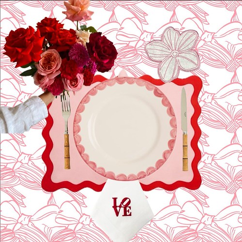 Red Season for all the lovers, risk takers, kissers, passionate, adventurous, dreamers❤️❤️ it’s your season!  Make her-him  very happy!  • • #valentines #februarytablesettings #homewares #tabletop #tabledecor #homedecor #5conejos #placemats  #