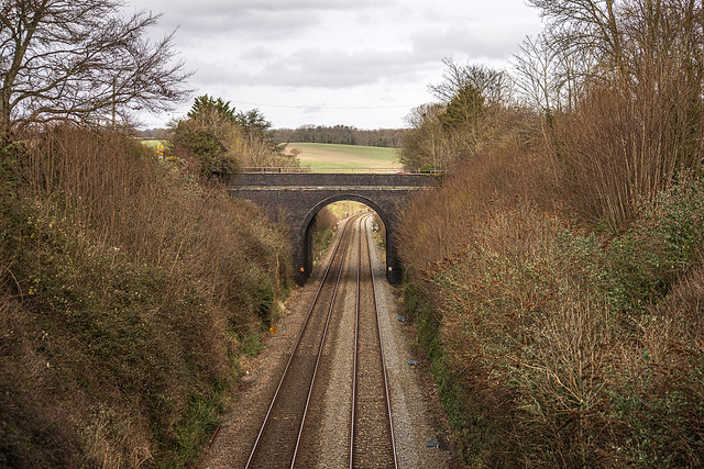 The Railway Beneath the Bridge at Somerton