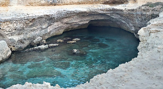 Grotta 'La Poesia'. The Poetry Grotto, Roca Li Posti, Puglia, Italia