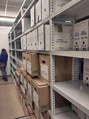 Rangement des archives de Jean-Pierre Olivier de Sardan déménagées depuis le Centre Norbert Hélias, Vieille Charité, Marseille, vers la MMSH