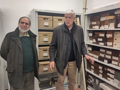 Visite de Harry Stroomer et de Vermondo Brugnatelli à la Médiathèque de la MMSH - Photo of Le Tholonet