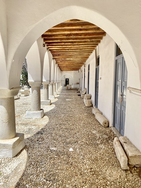 Cloister, Panagia Ekatontapiliani, Parikia, Paros, Greece