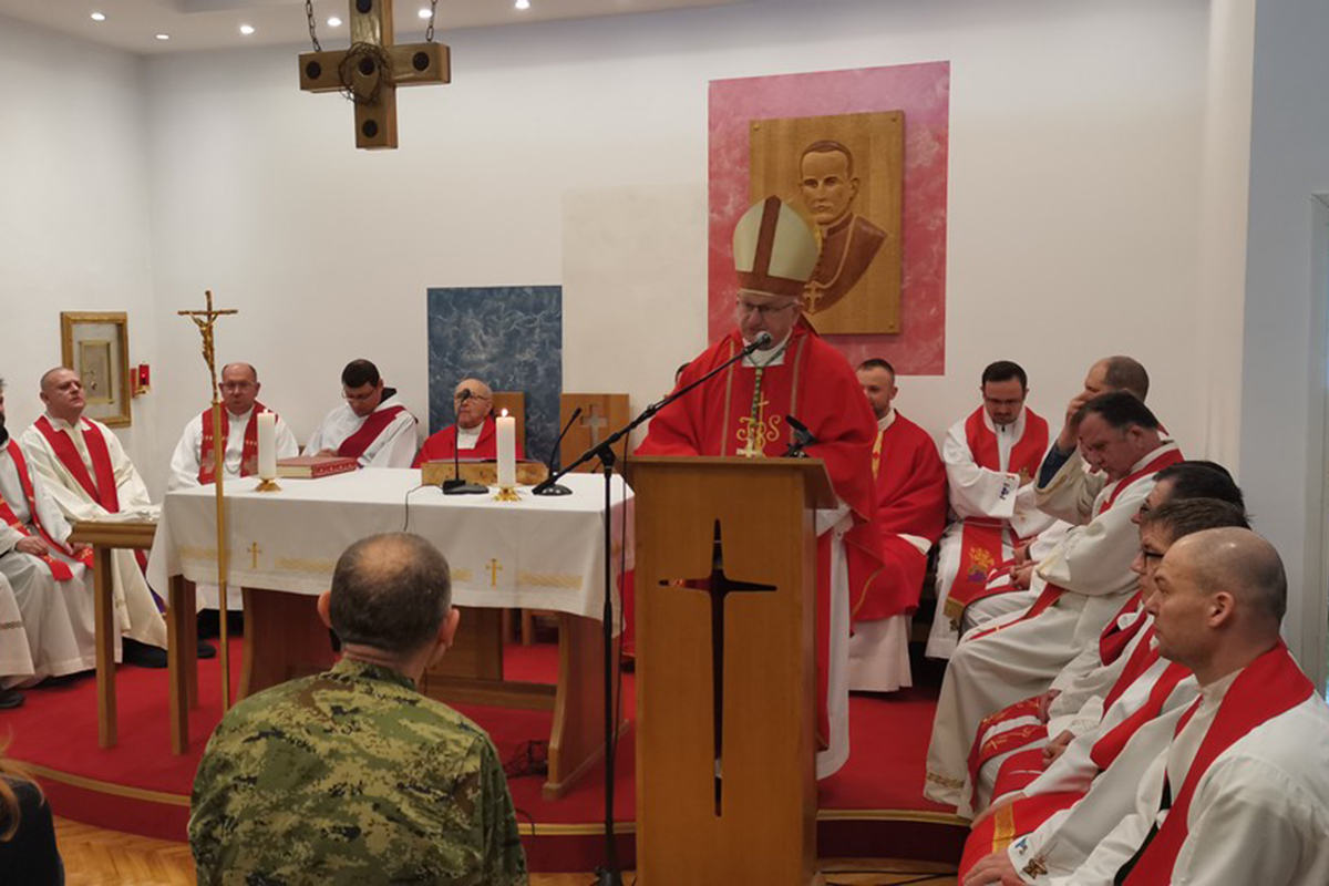 Proslava Dana vojne kapelanije 'Blaženi Alojzije Stepinac' u Zapovjedništvu HKoV-a