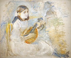 Fillette à la mandoline de Berthe Morisot (Musée Marmottan-Monet, Paris) - Photo of Paris 8e Arrondissement