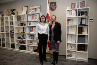 Sviatlana Tsikhanouskaya at the meeting with the new US Ambassador Kara McDonald in Vilnius Office (13.02.2024)