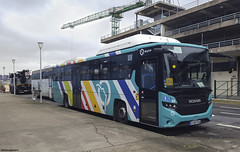 Scania Interlink LD GNV de RATP STL (Service Transports et Locations) à l'aéroport du Bourget