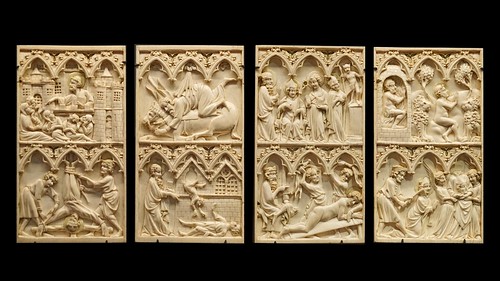 Polyptyque sur les martyres de St Pierre, St Paul et St Denis (Musée de Cluny, Paris)